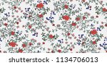 seamless floral pattern in... | Shutterstock .eps vector #1134706013
