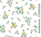seamless floral pattern in... | Shutterstock .eps vector #573020326