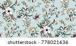 seamless floral pattern in... | Shutterstock .eps vector #778021636