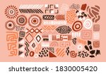 abstract african art shapes... | Shutterstock .eps vector #1830005420