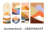 big set of abstract mountain... | Shutterstock .eps vector #1880446429