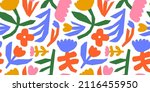 colorful flower seamless... | Shutterstock .eps vector #2116455950