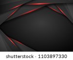 Abstract Metallic Black Red...