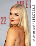 Small photo of Lindsey Vonn attends "MILE 22" Los Angeles Premiere at The Regency Village Theatre, Los Angeles, California on August 9th, 2018