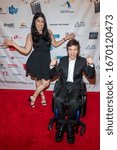 Small photo of Jessica Orcsik, Micah Fowler attend Focus on Ability USA Charity Launch at Garry Marshall Theatre, Burbank, CA on March 7, 2020