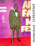 Small photo of Tomas Kwaka Omolo attends Peter Lentini's 13th Annual Ankara Festival - Closing Night at Exchange LA, Los Angeles, CA on September 4, 2022