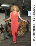 Small photo of Emilee Bee Brand posing at Moda360 Innovative Exhibit Of International Art, Fashion And Film on August 1st 2017 at The New Mart building in Downtown Los Angeles, CA.