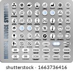 full set of medical device... | Shutterstock .eps vector #1663736416