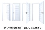 set of 3d modern realistic... | Shutterstock . vector #1877682559