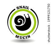 vector circle logo with snail... | Shutterstock .eps vector #1999121750