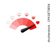 meter of love with hearts. test ... | Shutterstock .eps vector #1941873856