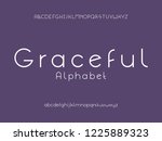 graceful font. vector alphabet... | Shutterstock .eps vector #1225889323