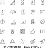 line icon set. education pack.... | Shutterstock .eps vector #1633190479
