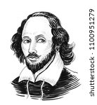 William Shakespeare. Ink Black...