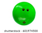 Bowling Ball Green Isolated On...