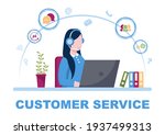 contact us customer service for ... | Shutterstock .eps vector #1937499313