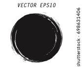 vector grunge circle. grunge... | Shutterstock .eps vector #698631406