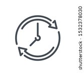 refresh time line icon. update... | Shutterstock .eps vector #1532378030