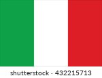italy flag  official colors and ... | Shutterstock .eps vector #432215713