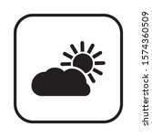 cloud   icon  isolated. flat ... | Shutterstock .eps vector #1574360509