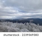 Snow Capped Mountains Shenandoah National Park