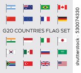 a vector collection of the g20... | Shutterstock .eps vector #530074330