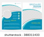 brochure template flyer design... | Shutterstock .eps vector #388311433