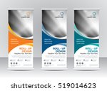 roll up banner stand template... | Shutterstock .eps vector #519014623