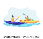 Couple Kayaking Together...