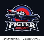 Fighter Aircraft Mascot Logo...