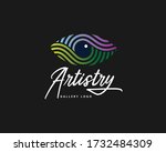 artistic abstract eye pupil for ... | Shutterstock .eps vector #1732484309