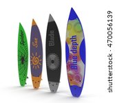 set of different color surf... | Shutterstock . vector #470056139