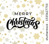 merry christmas greeting card... | Shutterstock .eps vector #1535627753