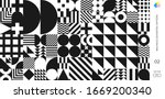 bauhaus pattern background ... | Shutterstock .eps vector #1669200340