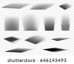 shadows vector set on... | Shutterstock .eps vector #646143493