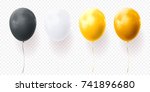 black  white yellow gold and... | Shutterstock .eps vector #741896680