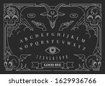 ouija board decorate with human ... | Shutterstock .eps vector #1629936766