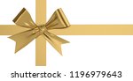 cross ribbon and bow isolated... | Shutterstock . vector #1196979643