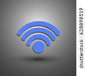 podcast vector web icon. wifi... | Shutterstock .eps vector #628898519