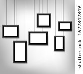 blank picture hanging frames... | Shutterstock .eps vector #1622842849