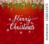 merry christmas. beautiful... | Shutterstock .eps vector #1268112373