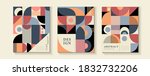 abstract  geometric covers for... | Shutterstock . vector #1832732206