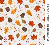 vector abstract seamless autumn ... | Shutterstock .eps vector #2063464766