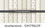 big set of 20 oriental patterns.... | Shutterstock .eps vector #534798139