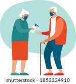 safety measures for elderly... | Shutterstock .eps vector #1852224910
