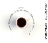 Top View Of A Cup Of Coffee In...