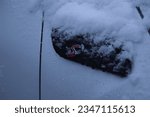 Small photo of Snow covered S badge side scuttle