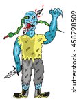 zombie vector illustration | Shutterstock .eps vector #458798509