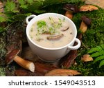 Cream Mushroom Soup With...