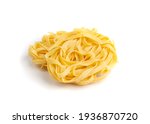homemade egg pasta tagliatelle. ... | Shutterstock . vector #1936870720